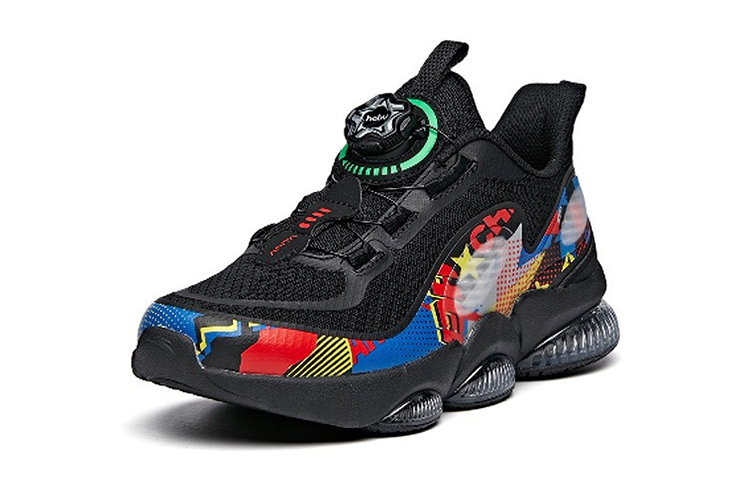 (Youth) Anta Low Top Running Shoe 'Black Red Blue' 圖 3