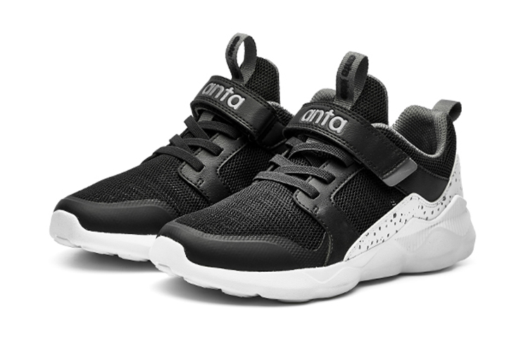 (Youth) Anta Low Top Running Shoe 'Black White Grey' 圖 3