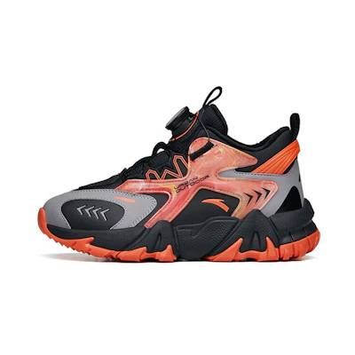 (Youth) Anta Low-Top Running Shoes 'Black Grey Orange'