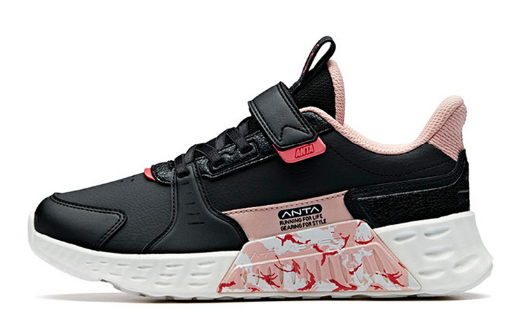 (Youth) Anta Low-Top Running Shoes 'Black Pink White'