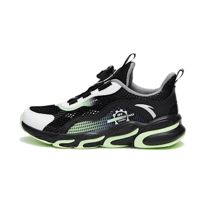 (Youth) Anta Low-Top Running Shoes 'Black White Green'
