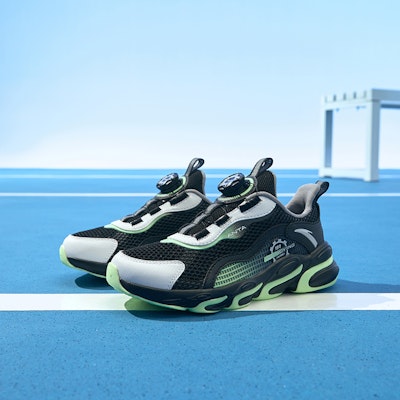 (JR) 안타 로우탑 런닝화 (검/흰/녹) A312325582-3 Details for (JR) 안타 로우탑 런닝화 (검/흰/녹) A312325582-3