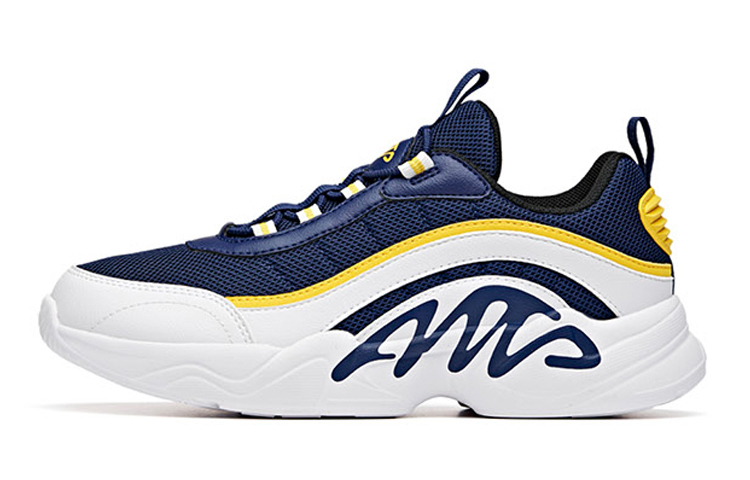 (Youth) Anta Low-Top Running Shoes 'White Blue Yellow' A31048829-4