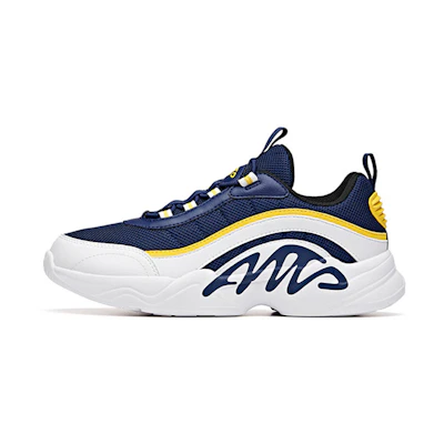 (Youth) Anta Low-Top Running Shoes 'White Blue Yellow'
