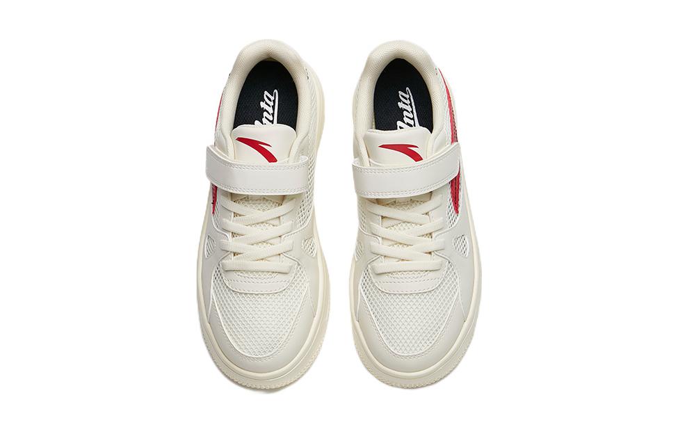 (Youth) Anta Low-Top Velcro Sneakers 'Beige Red' 圖 3