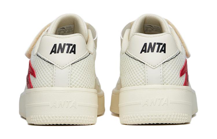 (Youth) Anta Low-Top Velcro Sneakers 'Beige Red' 圖 4