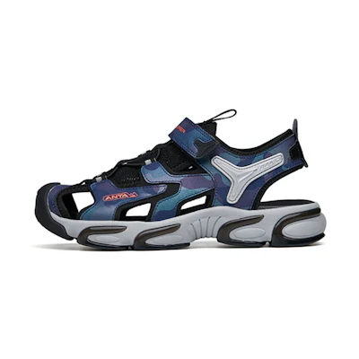 (Youth) Anta Magic Tape Sports Sandal 'Blue Black'