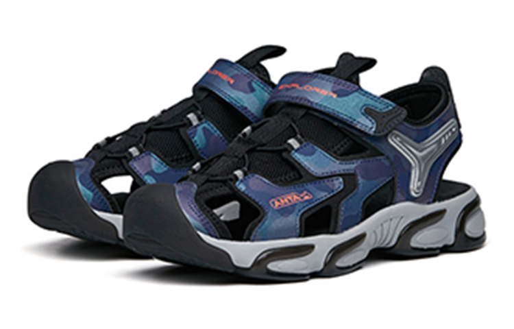 (Youth) Anta Magic Tape Sports Sandal 'Blue Black' 圖 3