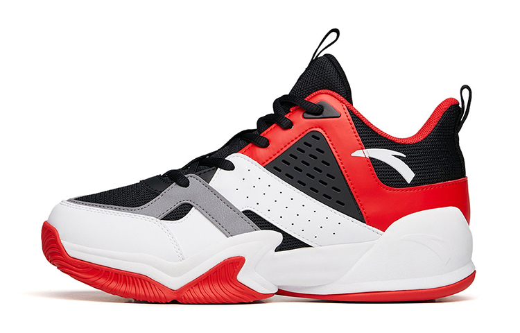 (Youth) Anta Mid-Top 'Black White Red' A312131180-1