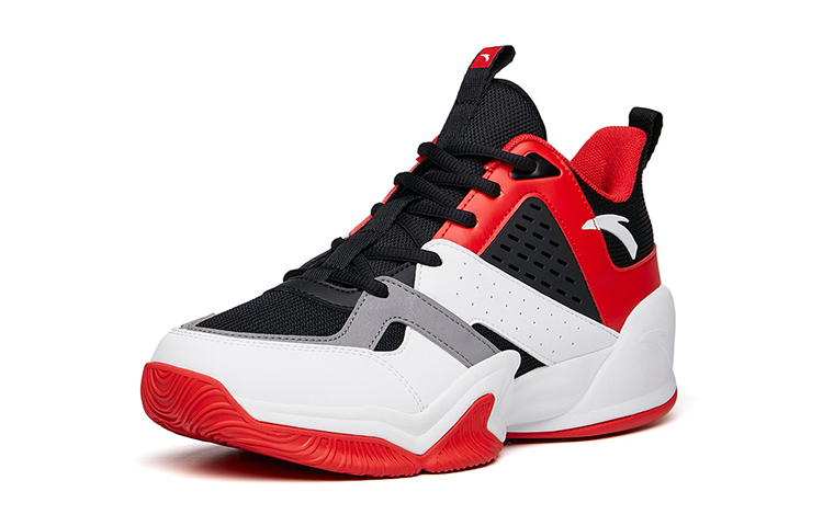 Order (Youth) Anta Mid-Top 'Black White Red' A312131180-1