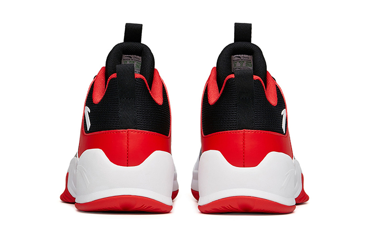 Shop (Youth) Anta Mid-Top 'Black White Red' A312131180-1