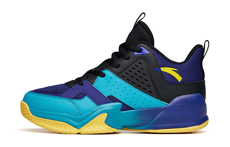 (Youth) Anta Mid-Top 'Purple Blue Black' A312131180-2