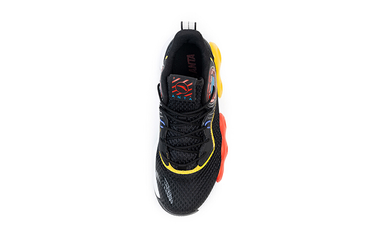 Lookbook (Youth) Anta Mid-Top Basketball 'Black Orange Yellow' 312021109-1