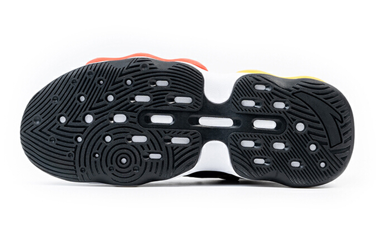 Purchase (Youth) Anta Mid-Top Basketball 'Black Orange Yellow' 312021109-1