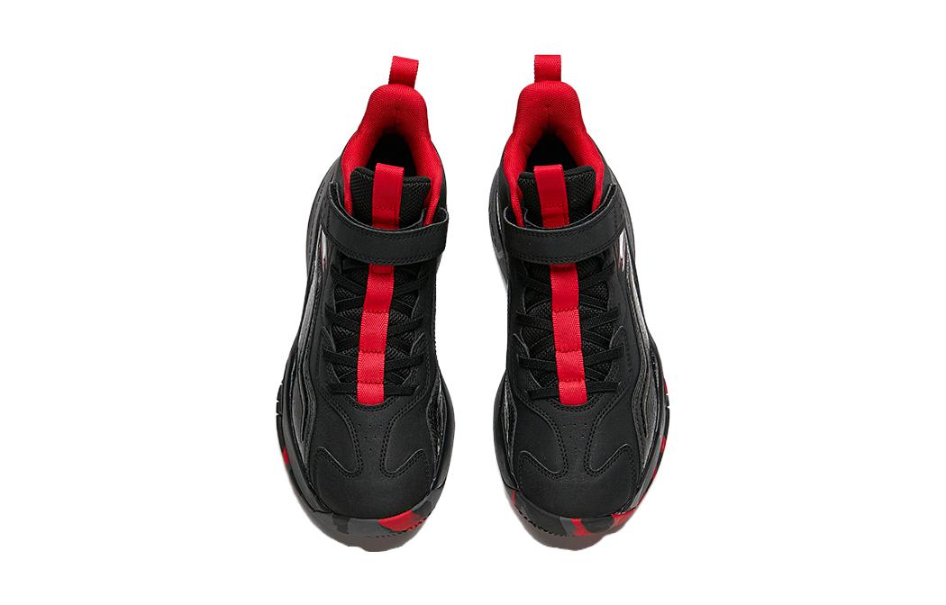 Lookbook (Youth) Anta Mid-Top Basketball 'Black Red' A312211101-4