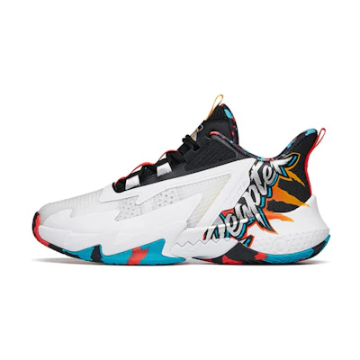 (Youth) Anta Mid-Top Basketball 'Black White'