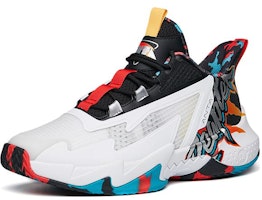 安踏 耐磨減震防滑 中幫 實戰籃球鞋 大童 白黑 Order 安踏 耐磨減震防滑 中幫 實戰籃球鞋 大童 白黑