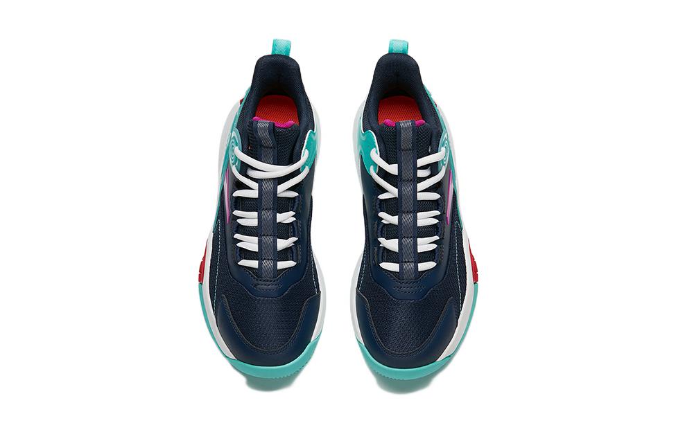 Lookbook (Youth) Anta Mid-Top Basketball 'Blue Green' A312231112-3