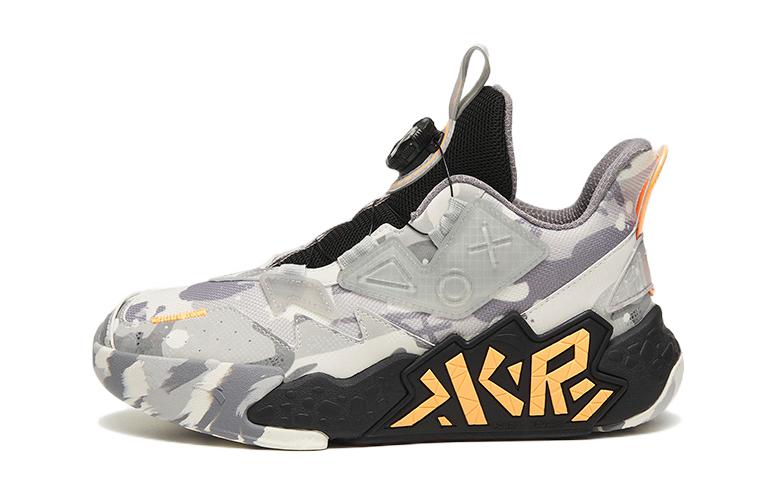 (Youth) Anta Mid-Top Basketball 'Cement Destroyer White Grey Black' A312241101-4