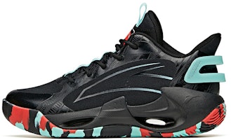 (Youth) Anta Mid-Top Basketball Sneakers 'Black Green' 312121110-2 (Youth) Anta Mid-Top Basketball Sneakers 'Black Green' 312121110-2