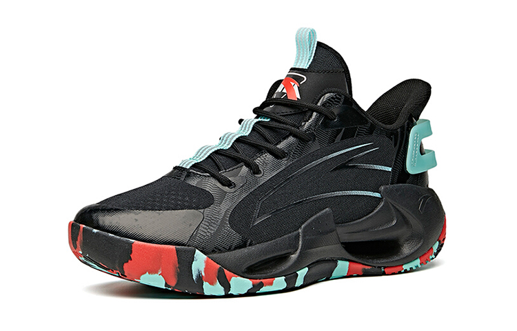 Order (Youth) Anta Mid-Top Basketball Sneakers 'Black Green' 312121110-2