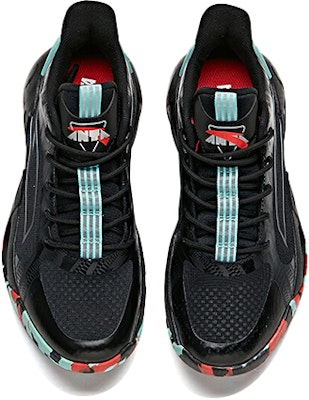 (Youth) Anta Mid-Top Basketball Sneakers 'Black Green' 312121110-2 Lookbook (Youth) Anta Mid-Top Basketball Sneakers 'Black Green' 312121110-2