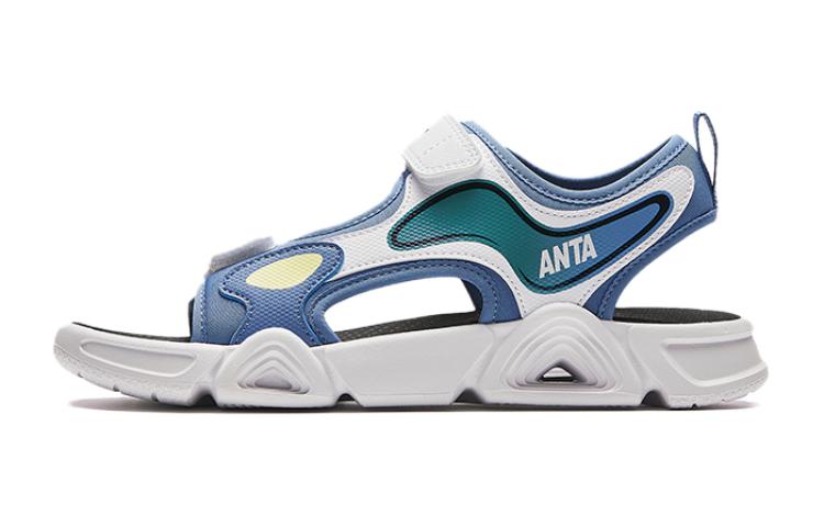 (Youth) Anta Outdoor Sandals 'White Blue' A312426933-1