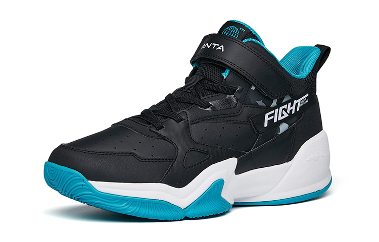 (Youth) Anta Retro 'Black Blue Velcro' 圖 2