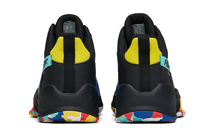 Shop (JR) Anta Retro Velcro Baloncesto 'Negro Blanco Azul' 312211105-4