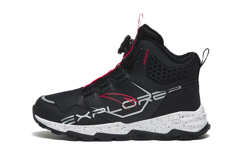 (Youth) Anta Rotary Knob Warm Casual Sneaker 'Black Red Silver' A312146816A-3