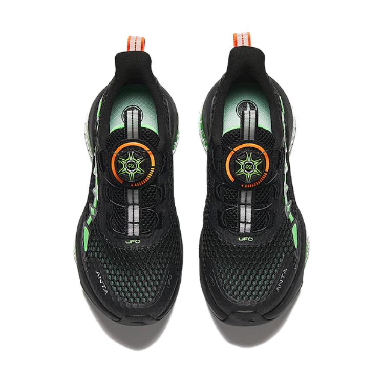(Youth) Anta Running Series Sneakers 'Black Green' 圖 2