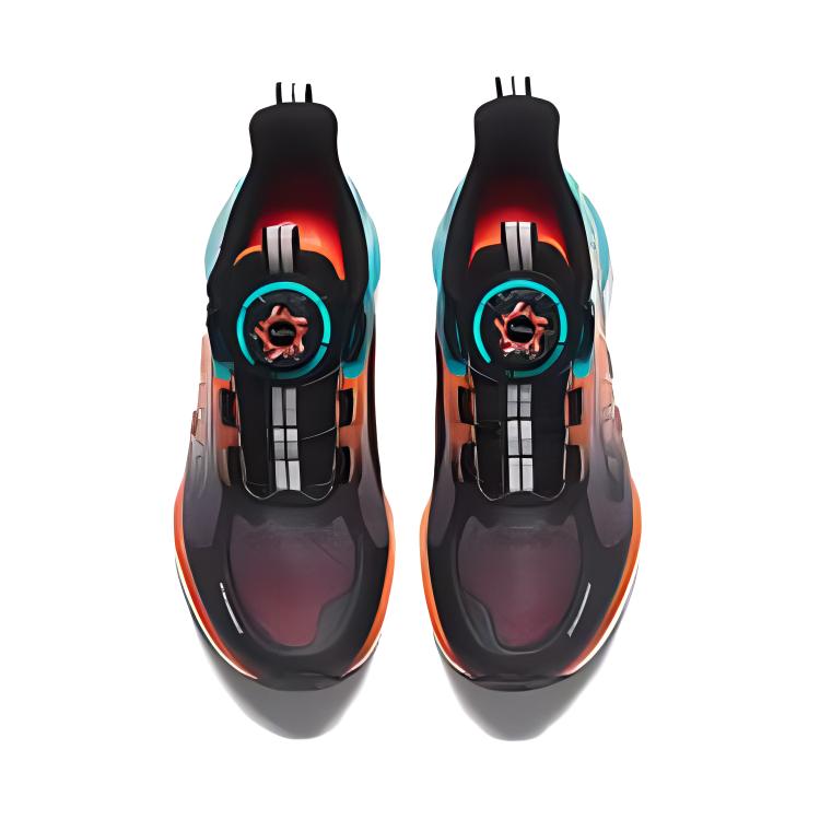 (Youth) Anta Running Series Sneakers 'Black Orange Blue' 圖 4