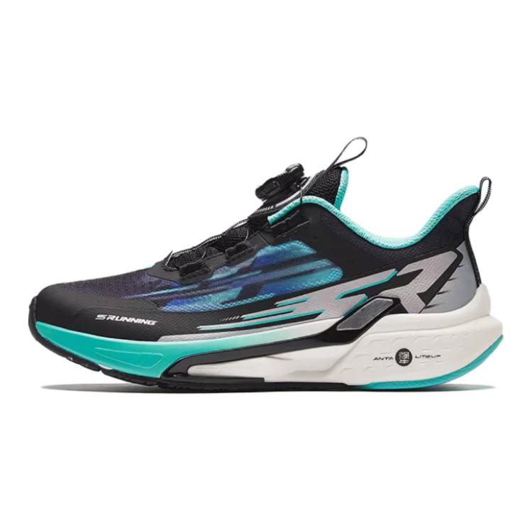 (Youth) Anta Running Series Sneakers 'Black Silver Teal'