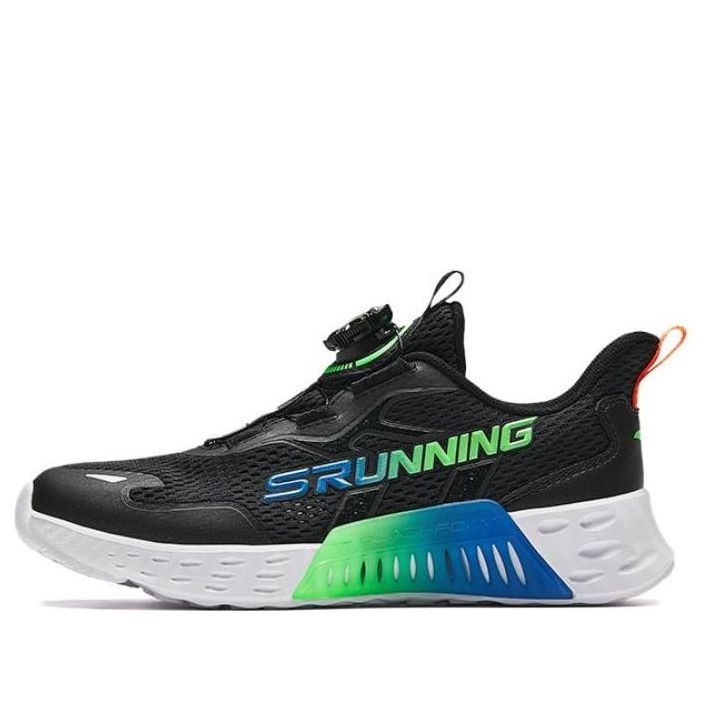 (Youth) Anta Running Series Sneakers 'Black with Green Blue'