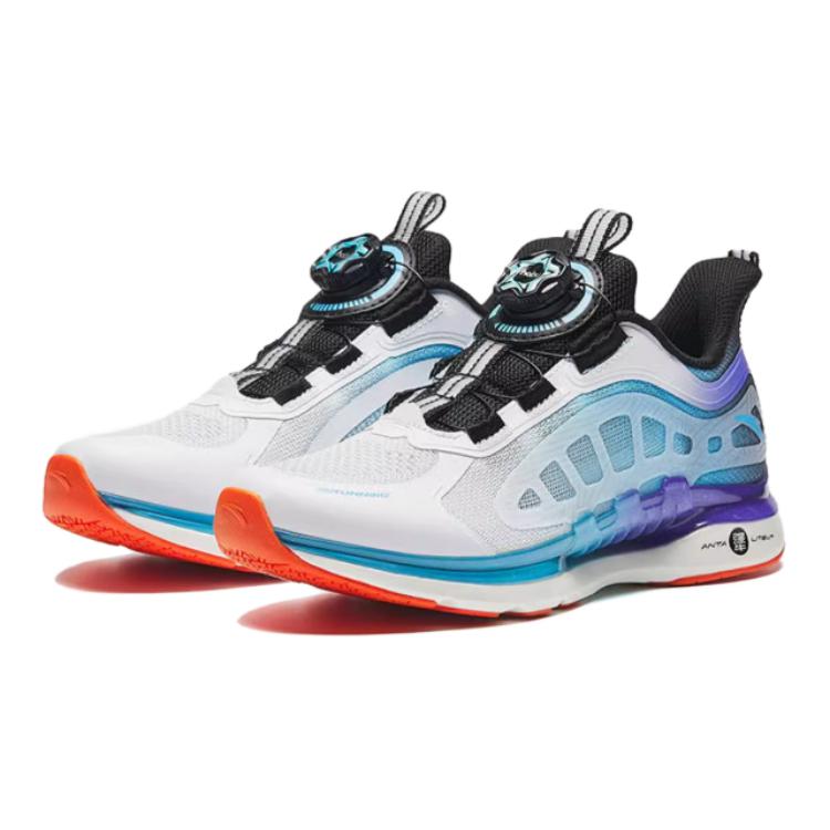 (Youth) Anta Running Series Sneakers 'White Blue Purple' 圖 2