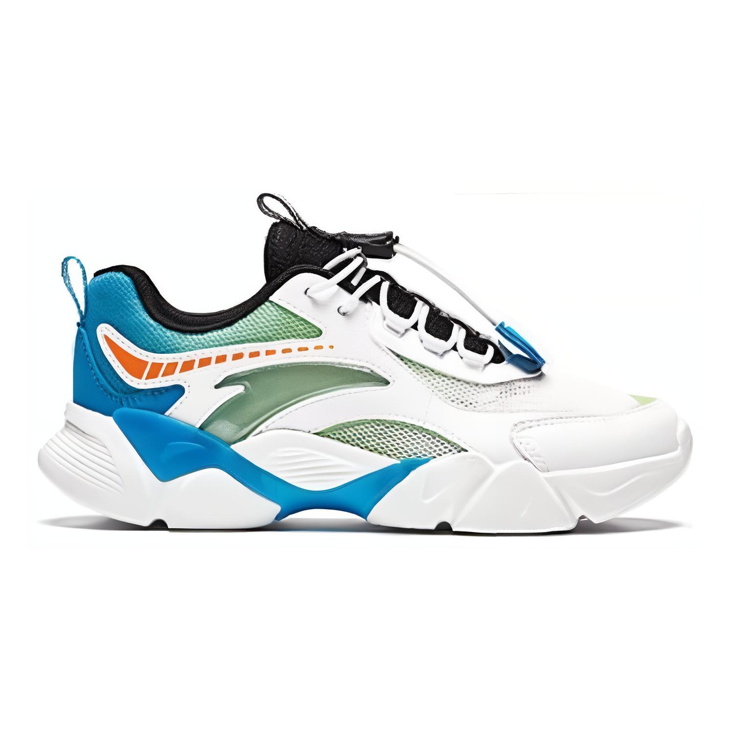 (Youth) Anta Running Series Sneakers 'White Green Blue' 圖 2