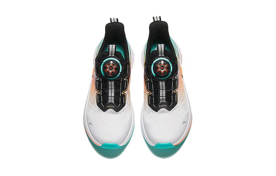(Youth) Anta Running Series Sneakers 'White Orange Teal' 圖 3