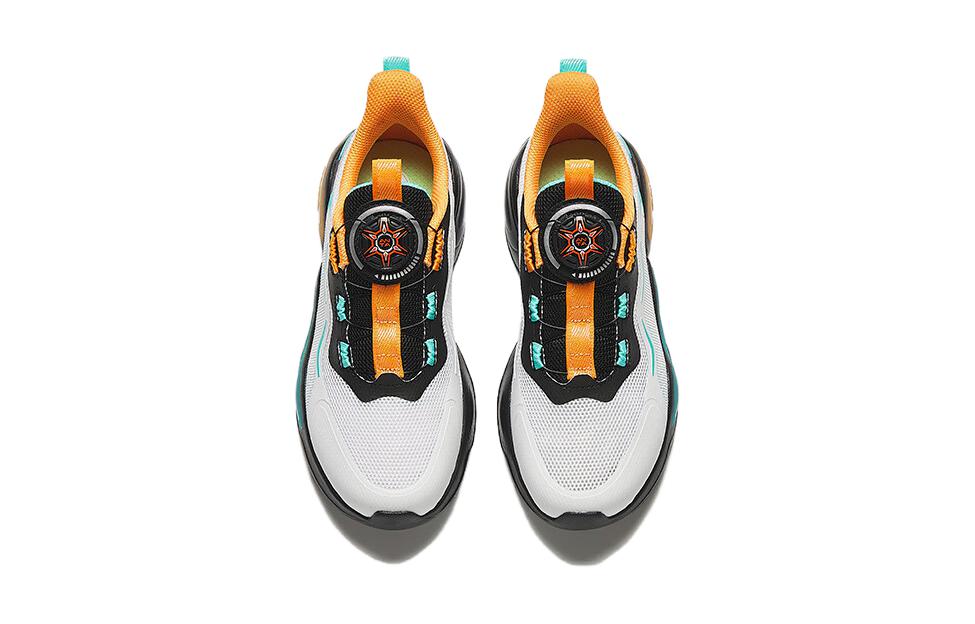 (Youth) Anta Running Series Sneakers 'White Yellow Teal' 圖 3