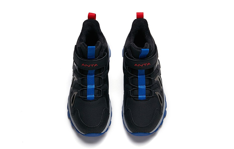 (Youth) Anta Running Shoe 'Black Blue Velcro' 圖 3