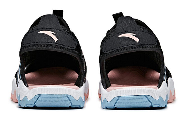 Shop (Youth) Anta Sandal 'Black Blue Pink' 322126933-5