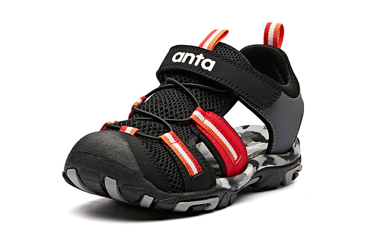 (Youth) Anta Sandal 'Black Grey Velcro' 圖 2
