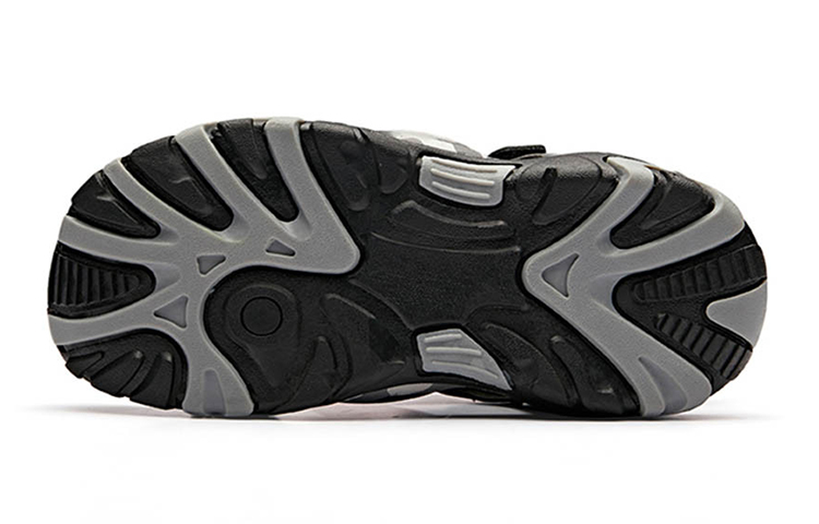 (Youth) Anta Sandal 'Black Grey Velcro' 圖 4