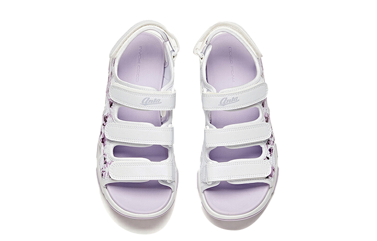 Lookbook (Youth) Anta Sandal 'White Purple' 322126967-2