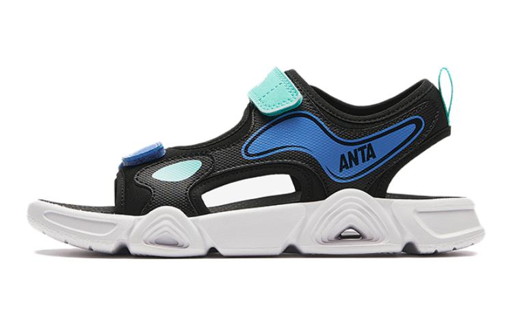 (Youth) Anta Sandals 'Black Teal Blue'