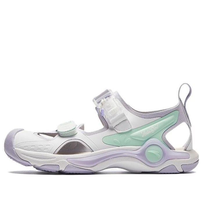 (Youth) Anta Sandals 'White Purple Green'