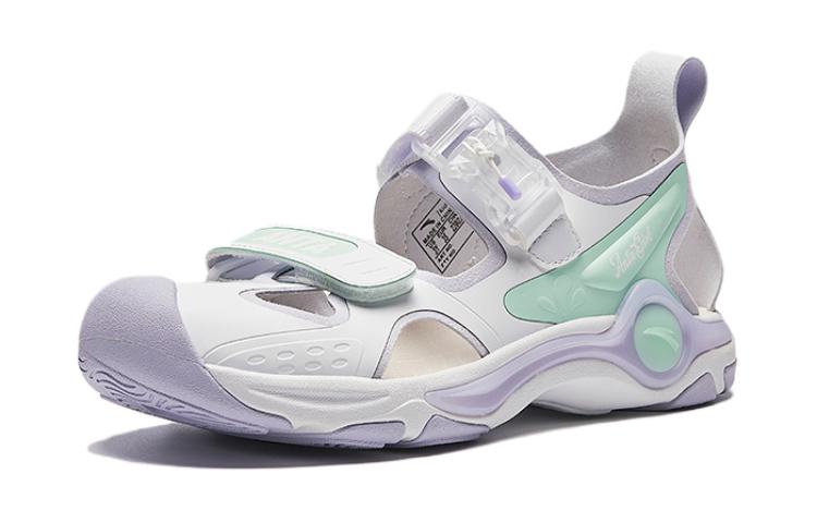 (Youth) Anta Sandals 'White Purple Green' 圖 2