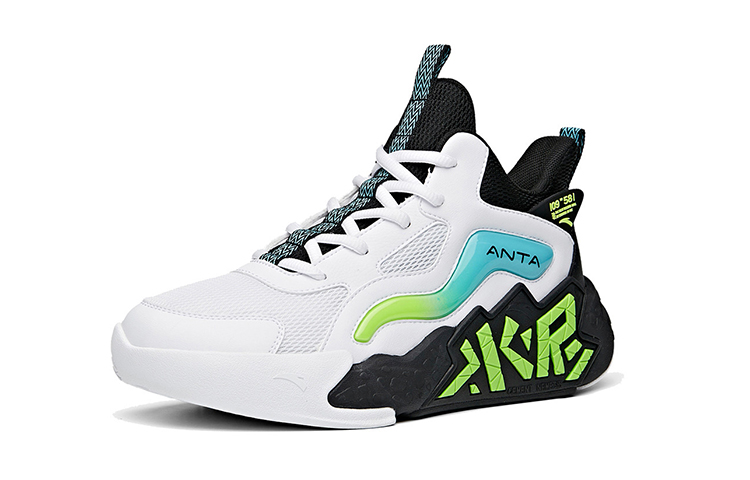 Order (Youth) Anta Shock-Absorbing Low-Top 'Black White Green' A312131110-3