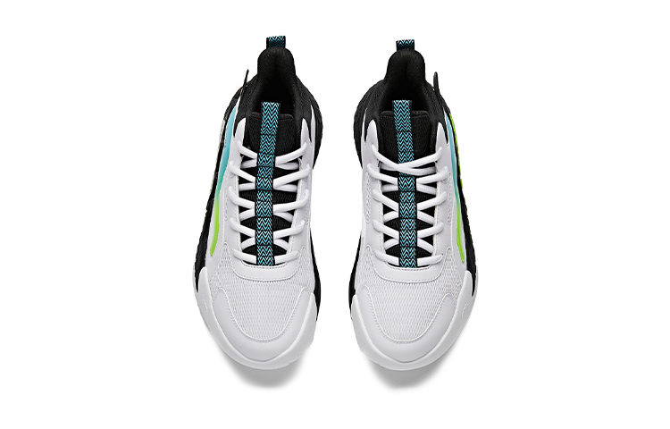 Lookbook (Youth) Anta Shock-Absorbing Low-Top 'Black White Green' A312131110-3