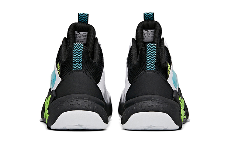 Shop (Youth) Anta Shock-Absorbing Low-Top 'Black White Green' A312131110-3