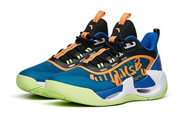 Lookbook (Youth) Anta Shock-Absorbing Low-Top Basketball 'Black' 312221111-4